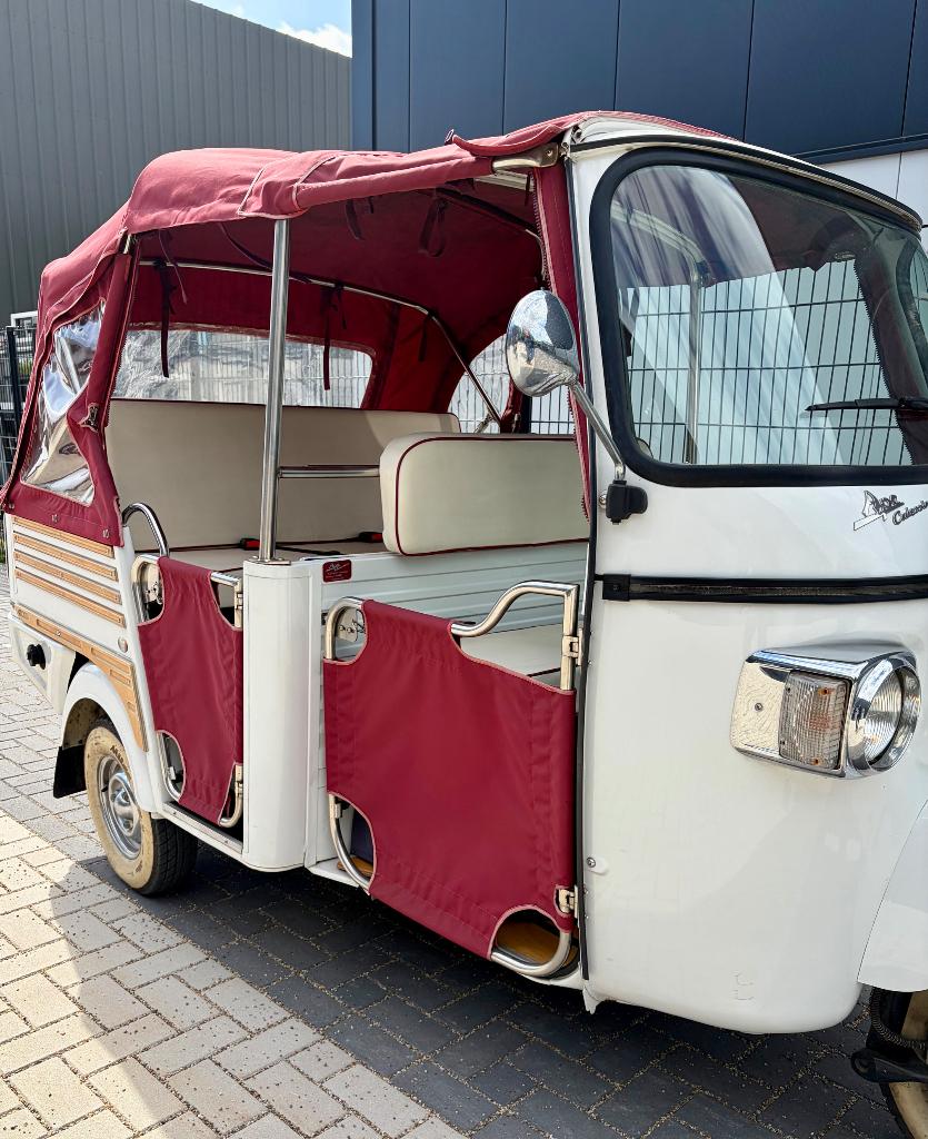 Vespa Piaggo Ape Calessino Tuktuk nr 233/600 wit top staat, Ophalen, Overige modellen, Klasse B (45 km/u), Zo goed als nieuw