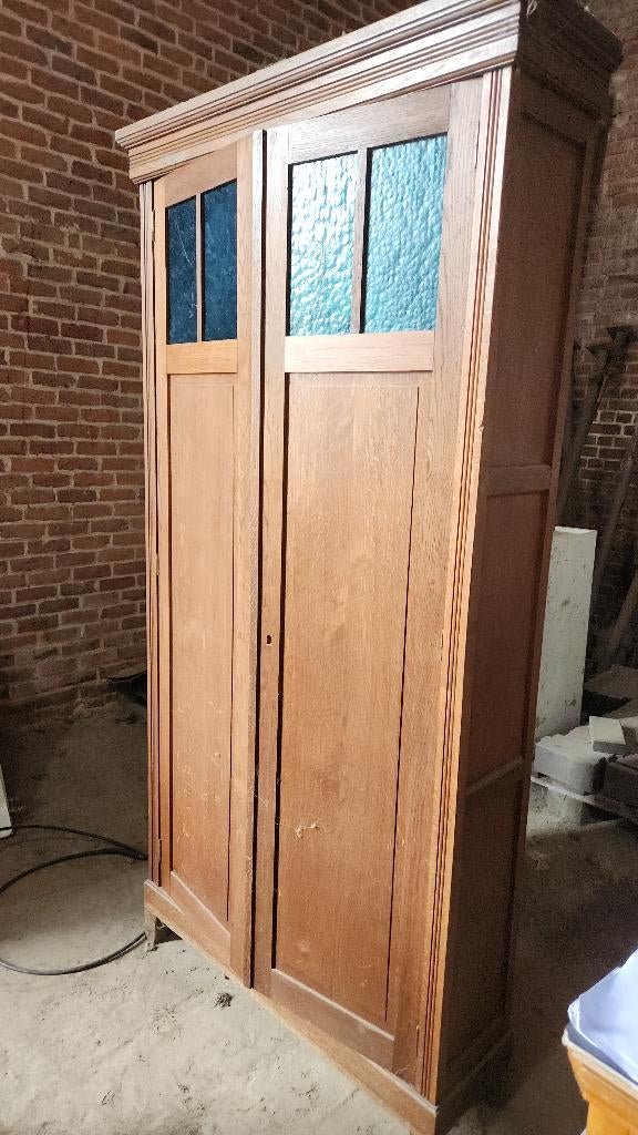 Kleerkast, Huis en Inrichting, Kasten | Kleerkasten, Ophalen, Met plank(en), Gebruikt, 200 cm of meer
