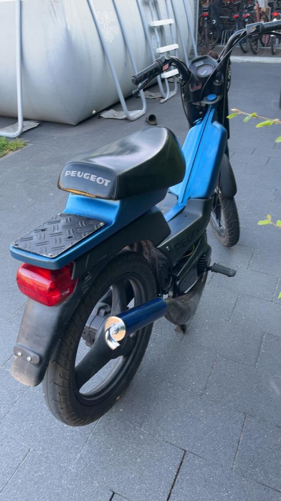Peugeot fox b klasse met papieren, Fietsen en Brommers, Ophalen, Gebruikt, Klasse B (45 km/u), 50 cc