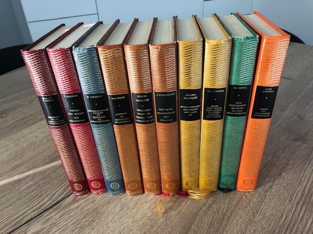 Reeks oude boeken 10 stuks, Antiek en Kunst, Ophalen of Verzenden