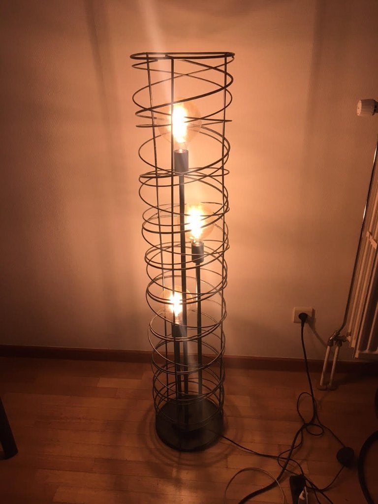 Lampadaire Zijlstra - Design vintage industriel 1,4 m (noir), Vintage industrieel design, Enlèvement, Utilisé, 100 à 150 cm