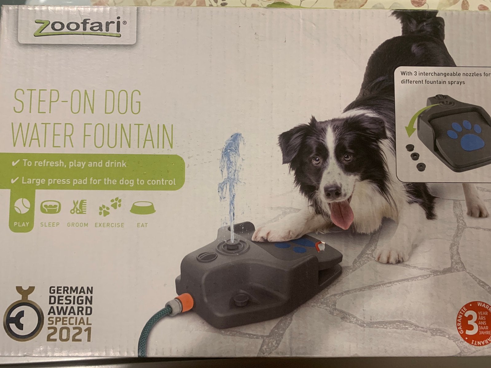 Zoofari waterfontein, Ophalen, Nieuw