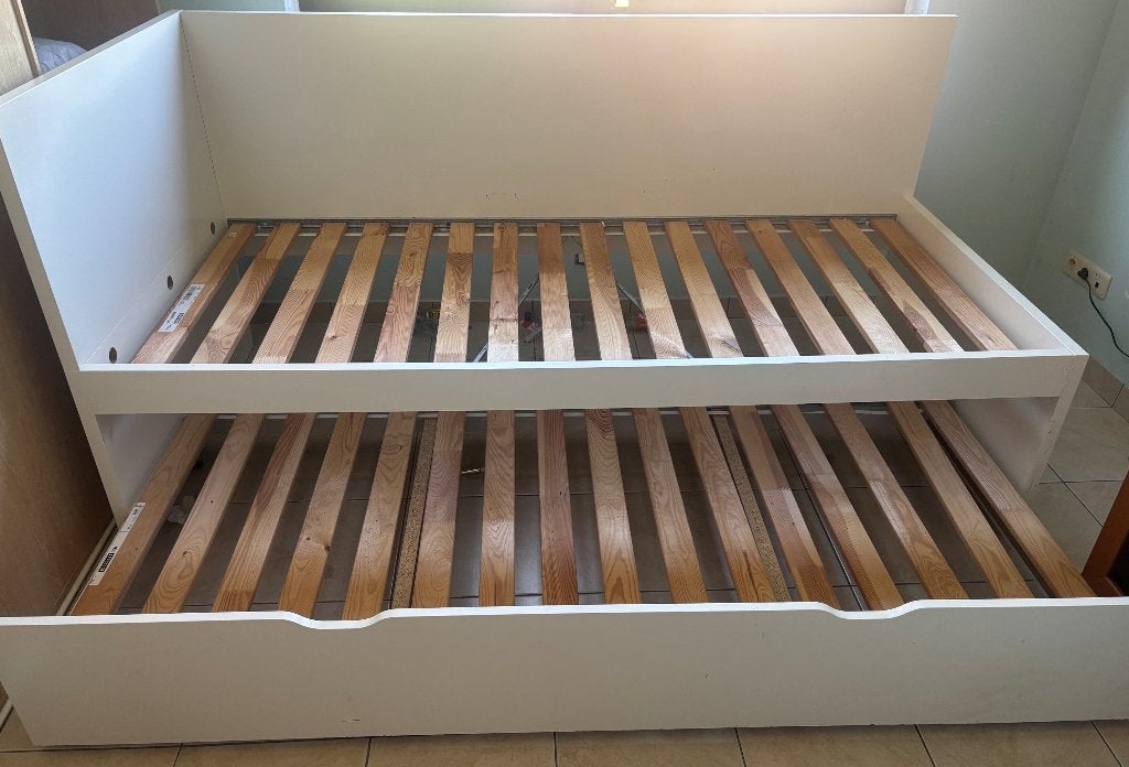 Lit tiroir avec sommier IKEA, 90 cm, Enlèvement, Utilisé, 200 cm