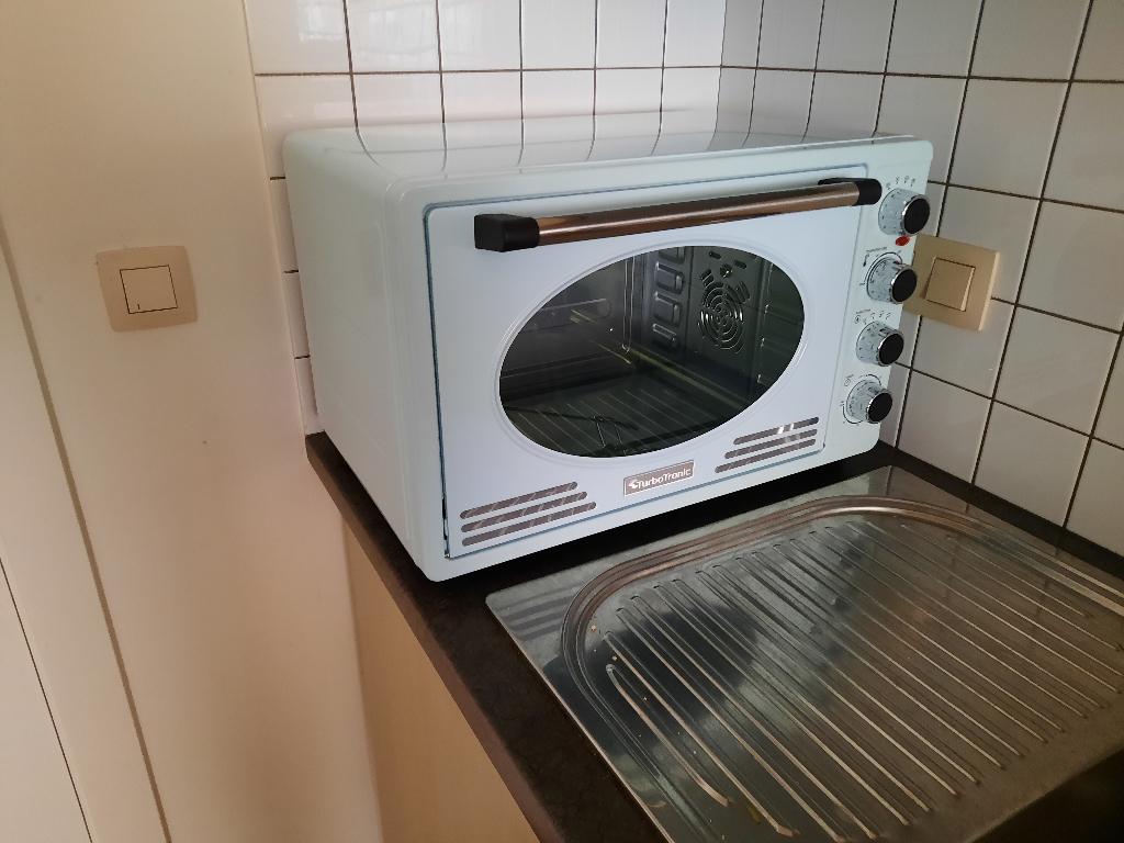 Turbo Tronic TT-EV45 - Retro RVS Elektrische Oven, Oven, Hete lucht, Nieuw, Ophalen