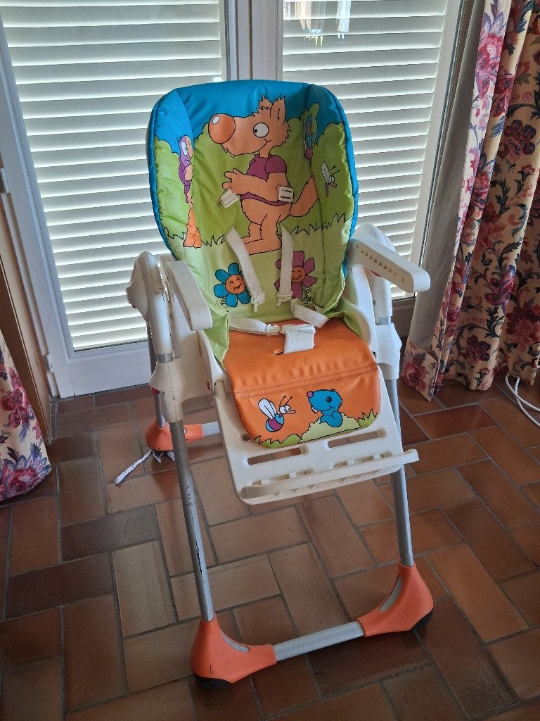 Chaise haute Polly 2 en 1 - Chicco, Enlèvement, Utilisé, Chaise évolutive, Plateau amovible