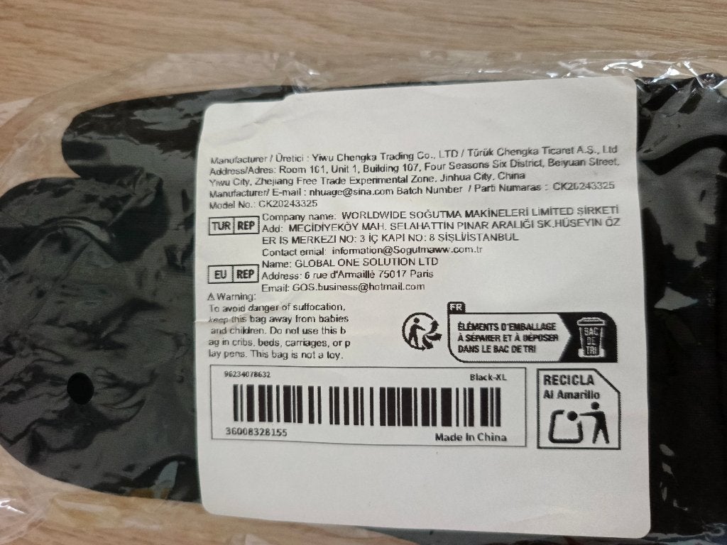 Gants de sport noirs XL – Neufs, Kinderen en Baby's, Ophalen, Nieuw, Handschoenen