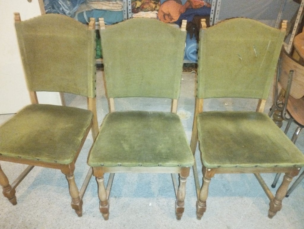 Groene eetkamerstoelen, Autres couleurs, Enlèvement, Tissus, Cinq, Six Chaises ou plus