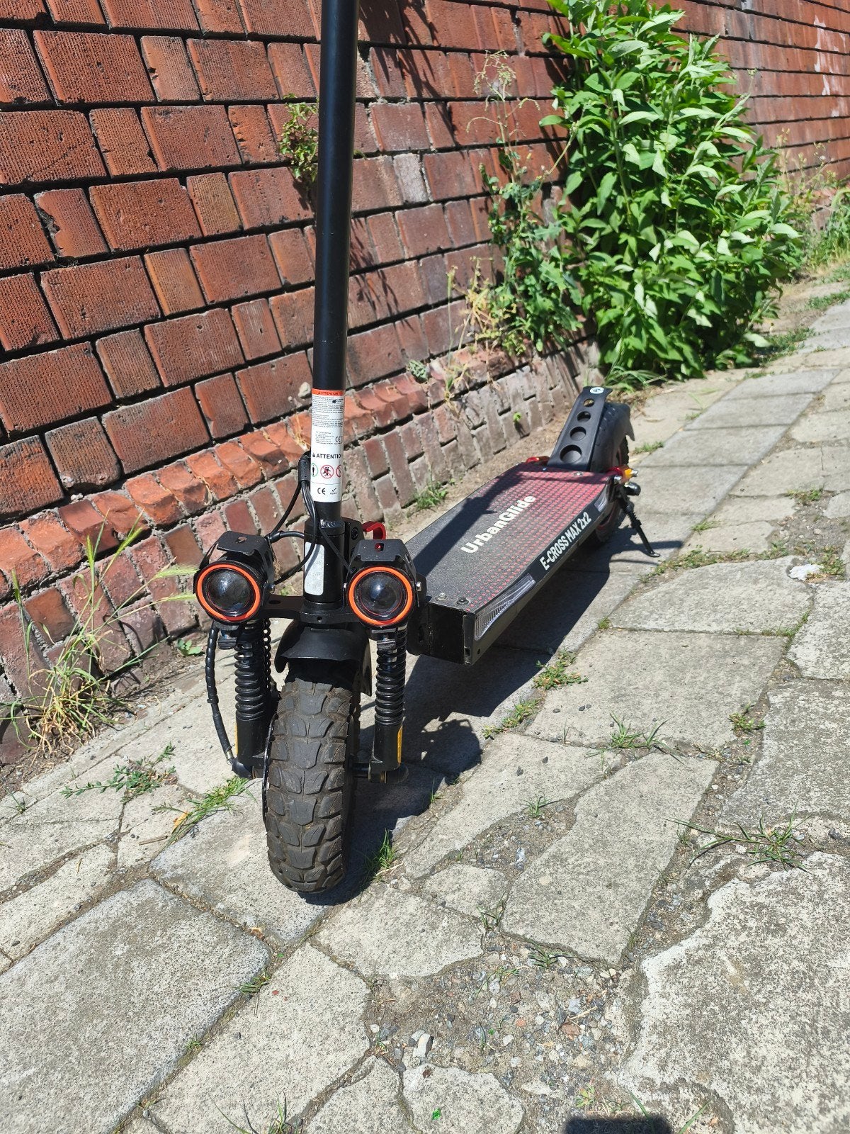 Trotinette urbain glide e-cross max 2×2, Enlèvement