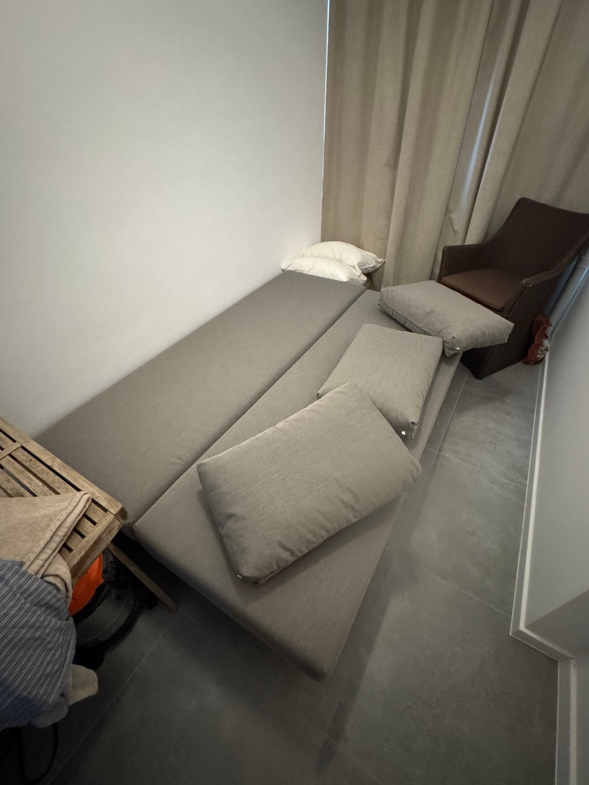 Nieuwe slaapzetel te koop, Huis en Inrichting, Ophalen, Kunststof, 150 tot 200 cm, 75 tot 100 cm