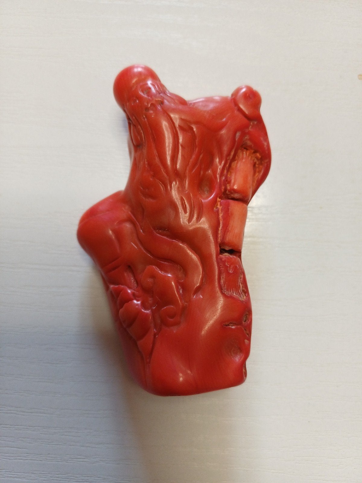 Rood koraal figuur, Ophalen