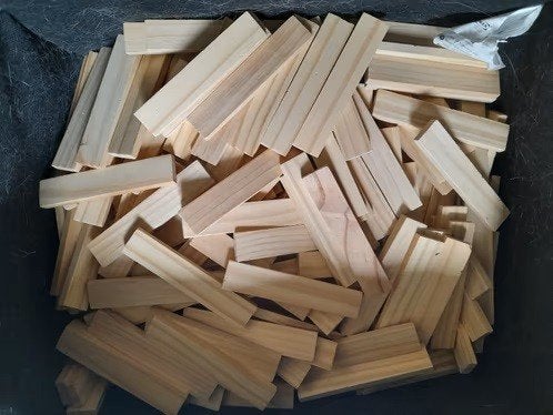 Houten bouwblokjes, Kinderen en Baby's, Ophalen, Gebruikt, Overige merken