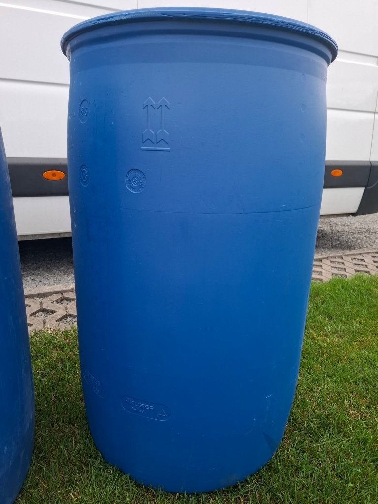 baril de pluie bleu 200 L, Jardin & Terrasse, Barils de pluie, 150 litres ou plus, Enlèvement, Comme neuf, Synthétique