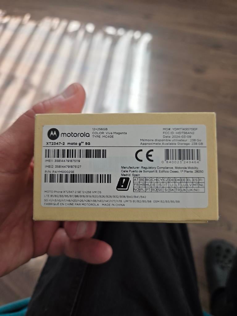 MOTOROLA G84 5G, Enlèvement ou Envoi, Comme neuf, Motorola, Capacité accrue
