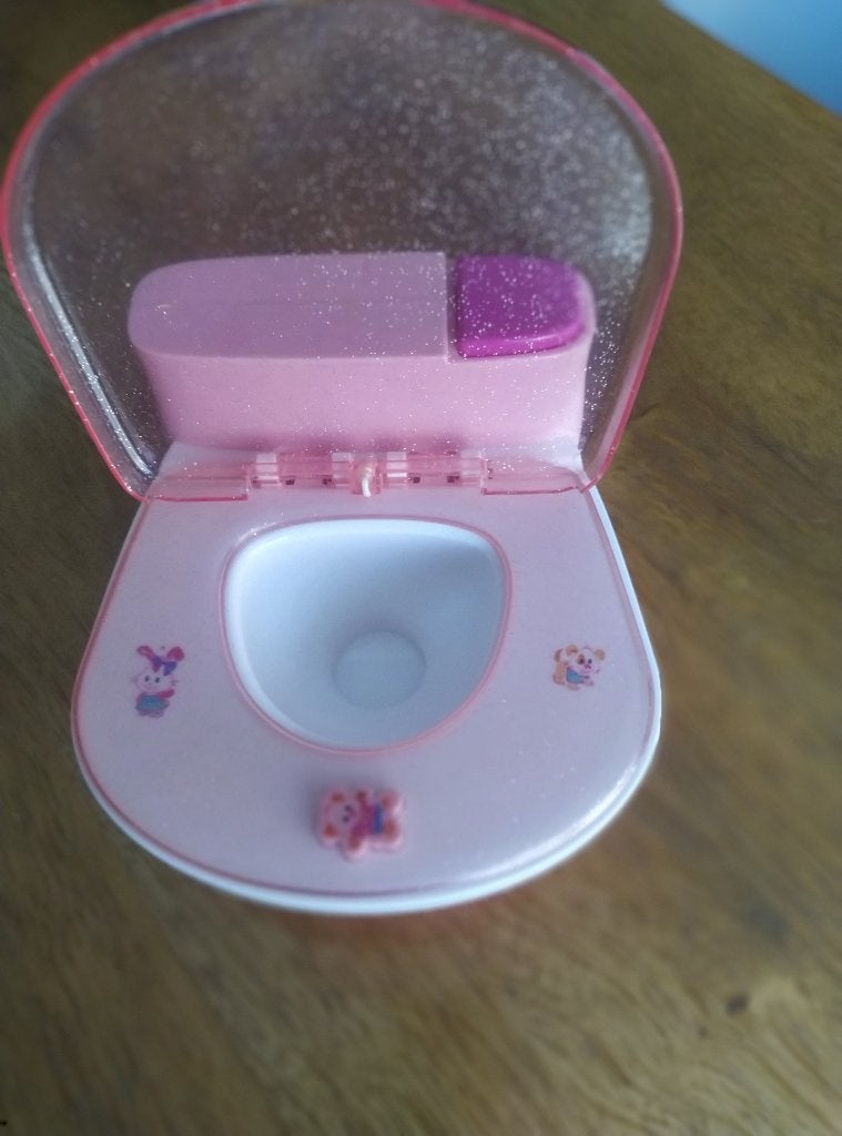 Poppentoilet, Ophalen, Gebruikt, Babypop