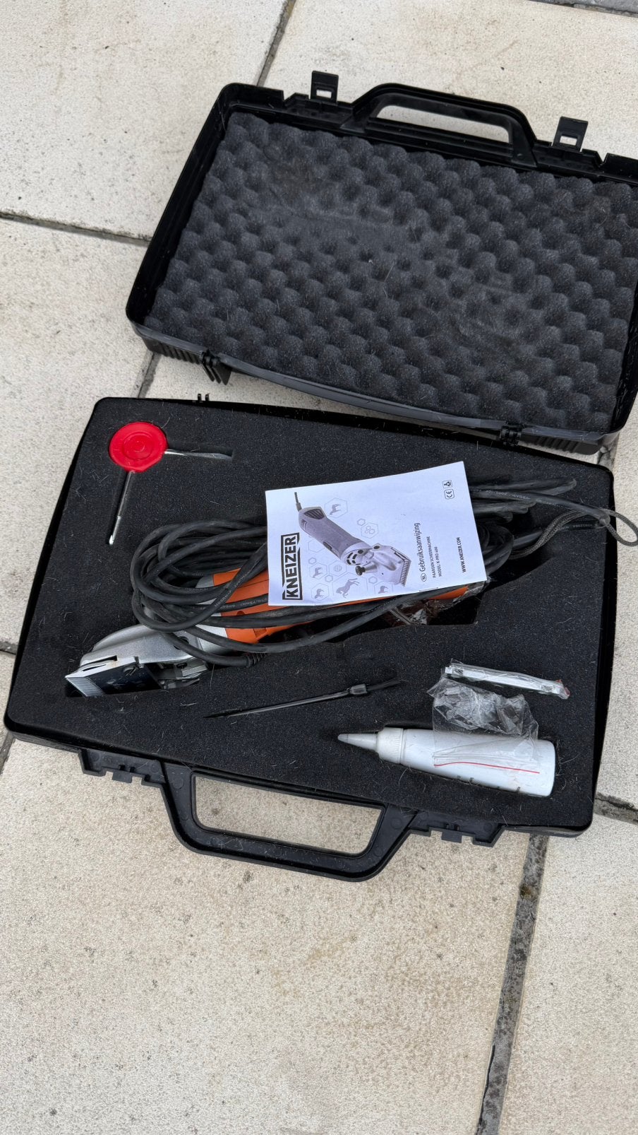 Rasoir pour chevaux Kneizer K-PRO-400/lames supplémentaires, Autres marques, Enlèvement ou Envoi, Comme neuf, Matériel de tonte