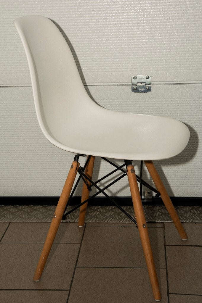 4 Stoelen, Maison & Meubles, Synthétique, Enlèvement, Utilisé, Blanc