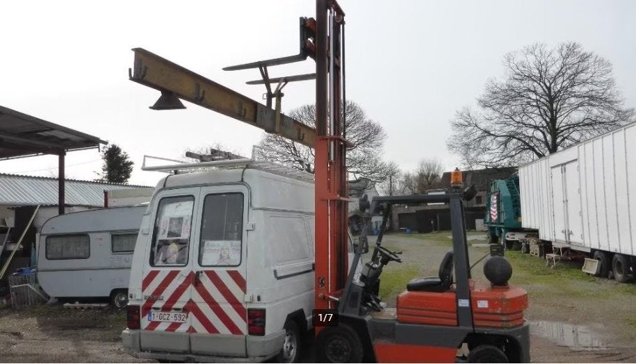 Linteau de levage /TANDEM grue 5.5m L,5t charge ,12 crochets, Enlèvement, Utilisé