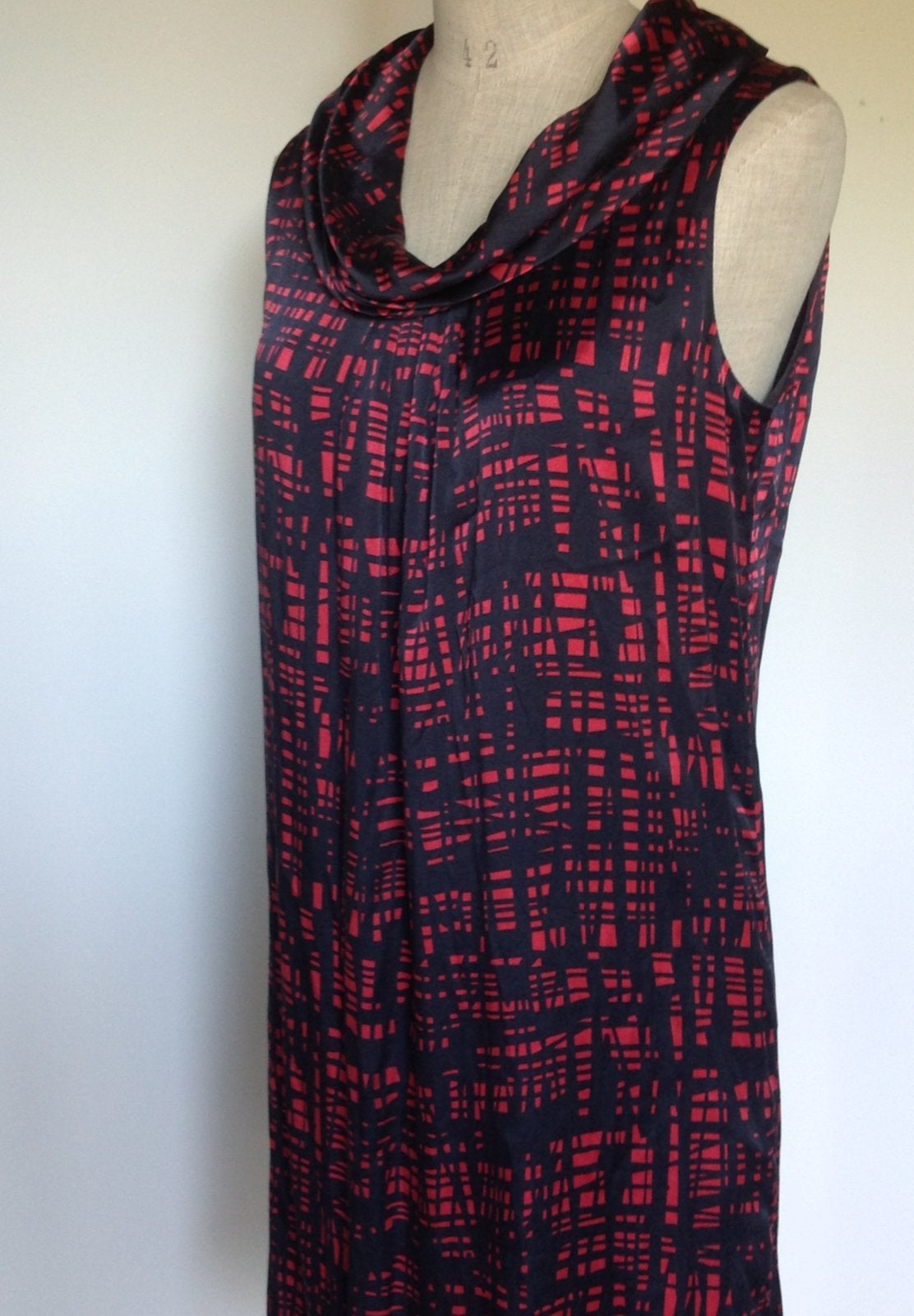 Jurk van natuurzijde, maat 38, Kleding | Dames, Jurken, Zo goed als nieuw, Maat 38/40 (M), Rood, Ophalen of Verzenden