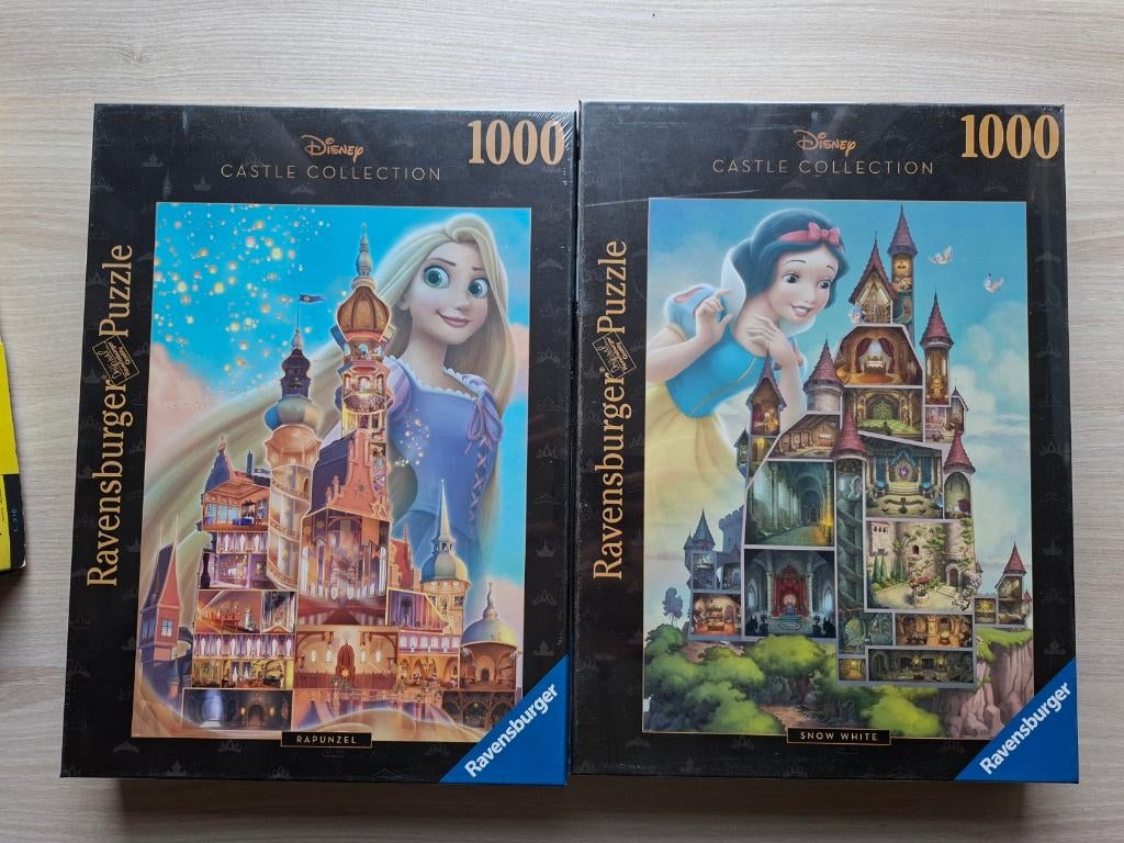 2x Ravensburger Puzzel Disney Castle Collection (Sealed), Hobby en Vrije tijd, Ophalen of Verzenden, 500 t/m 1500 stukjes, Nieuw