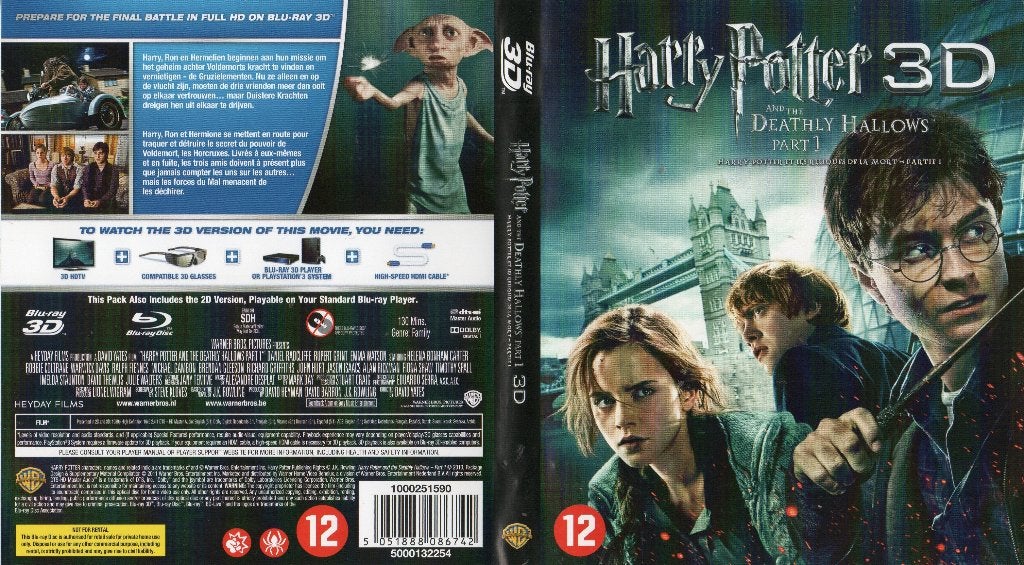 harry potter et les reliques de la mort part(b-r 3D+b-r)neuf, Enlèvement ou Envoi, Neuf, dans son emballage, Science-Fiction et Fantasy
