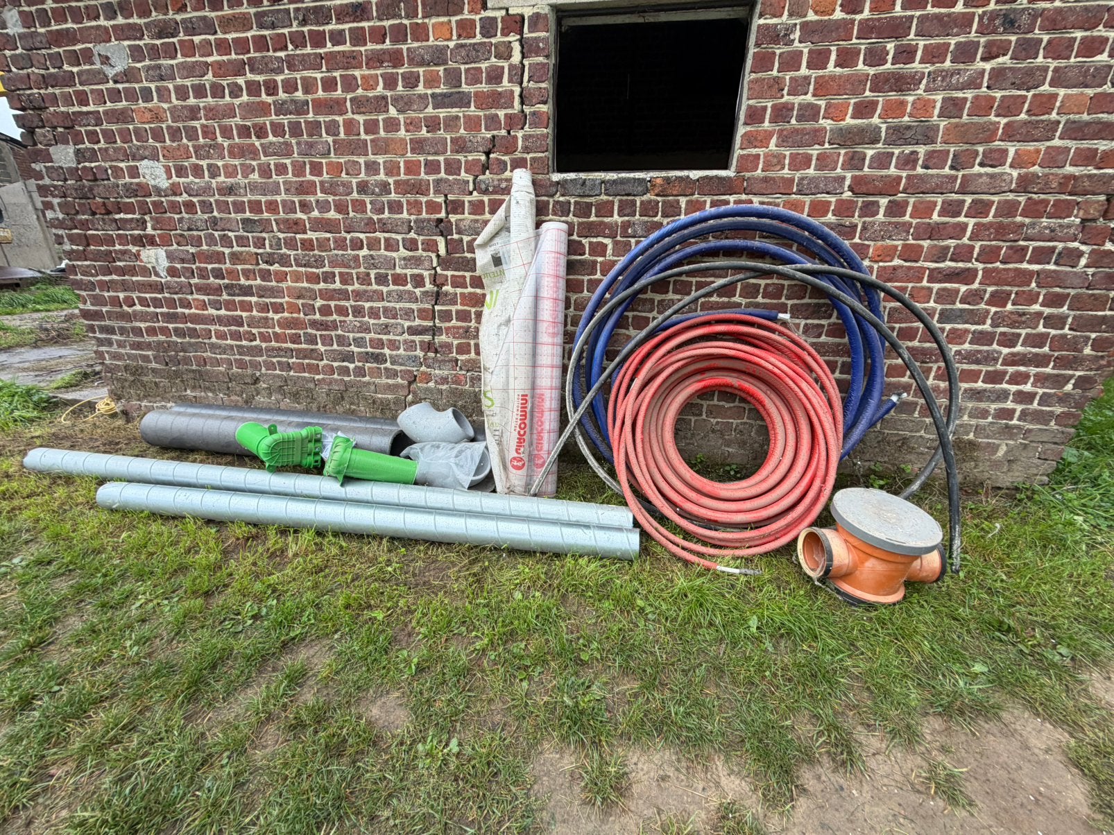 Overschot bouwmaterialen lot, Ophalen, Zo goed als nieuw