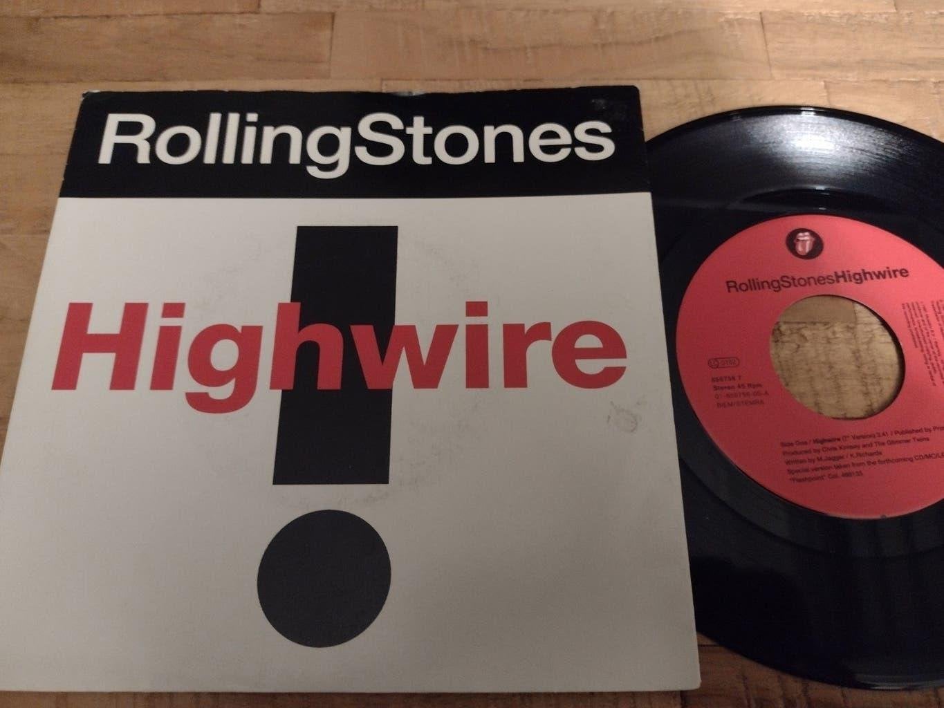Single vinyl : ROLLING STONES : HIGHWIRE-2000 LIGHT YEARS, CD & DVD, Enlèvement ou Envoi, 7 inch, Comme neuf, Housse de protection extérieure