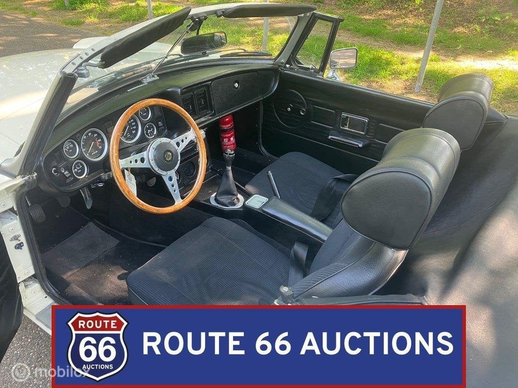 MG MGB Cabriolet | 1977 | Route 66 Auctions, Auto's, Oldtimers, Zwart, Bedrijf, Handgeschakeld, Overige carrosserie