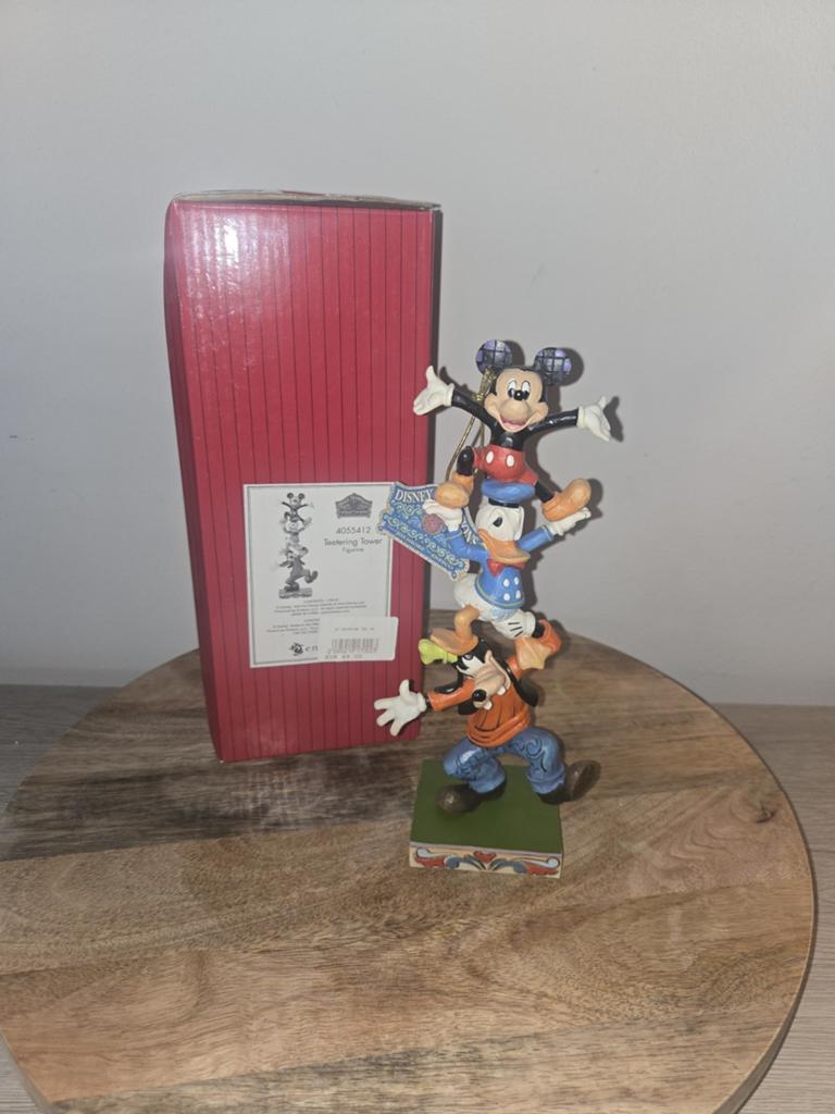 Disney Traditions “Teetering Tower” Mickey Donald & Goofy, Verzamelen, Beelden en Beeldjes, Ophalen of Verzenden