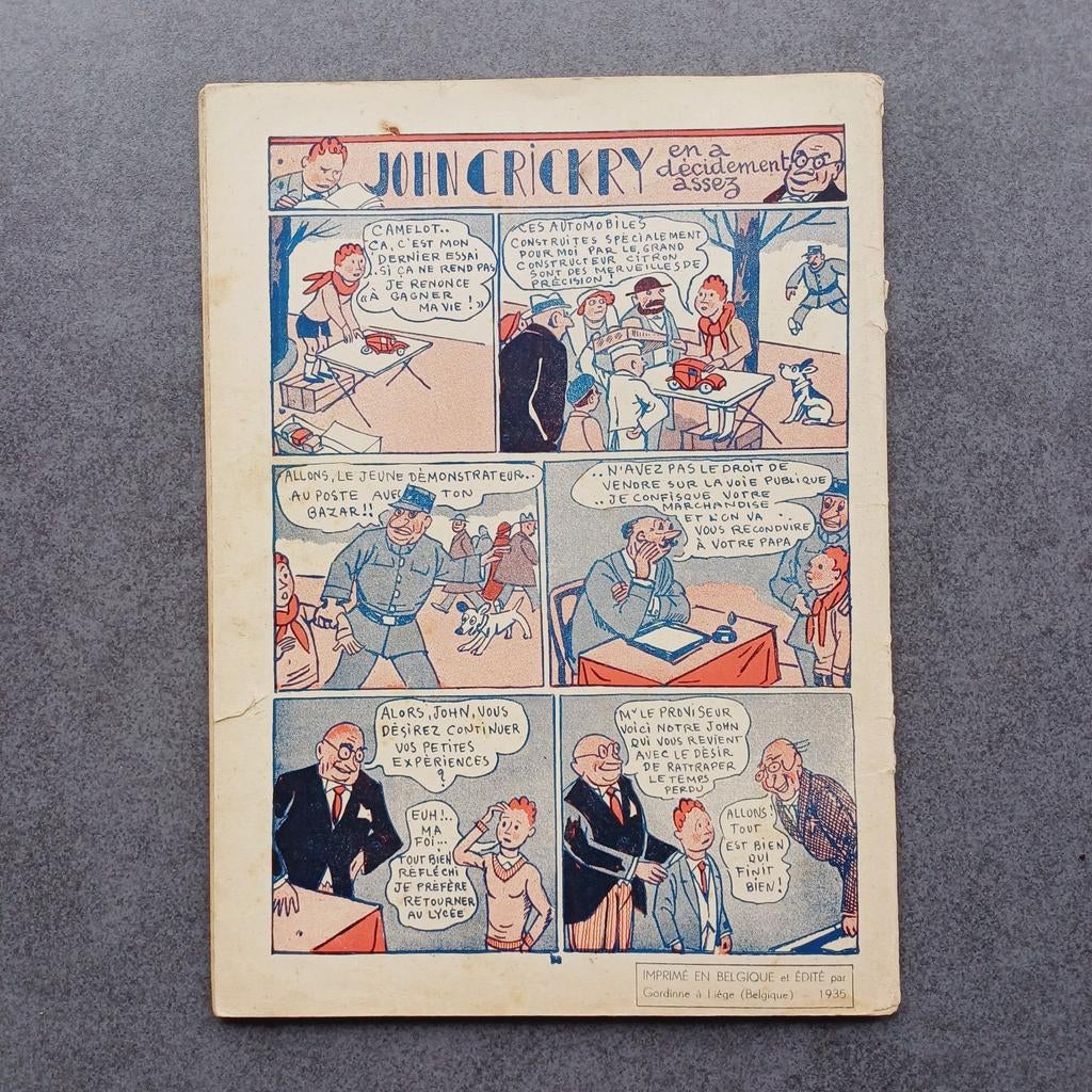 BD John Crickry par Radiguet - Gordinne Liège 1935, Livres, Enlèvement ou Envoi