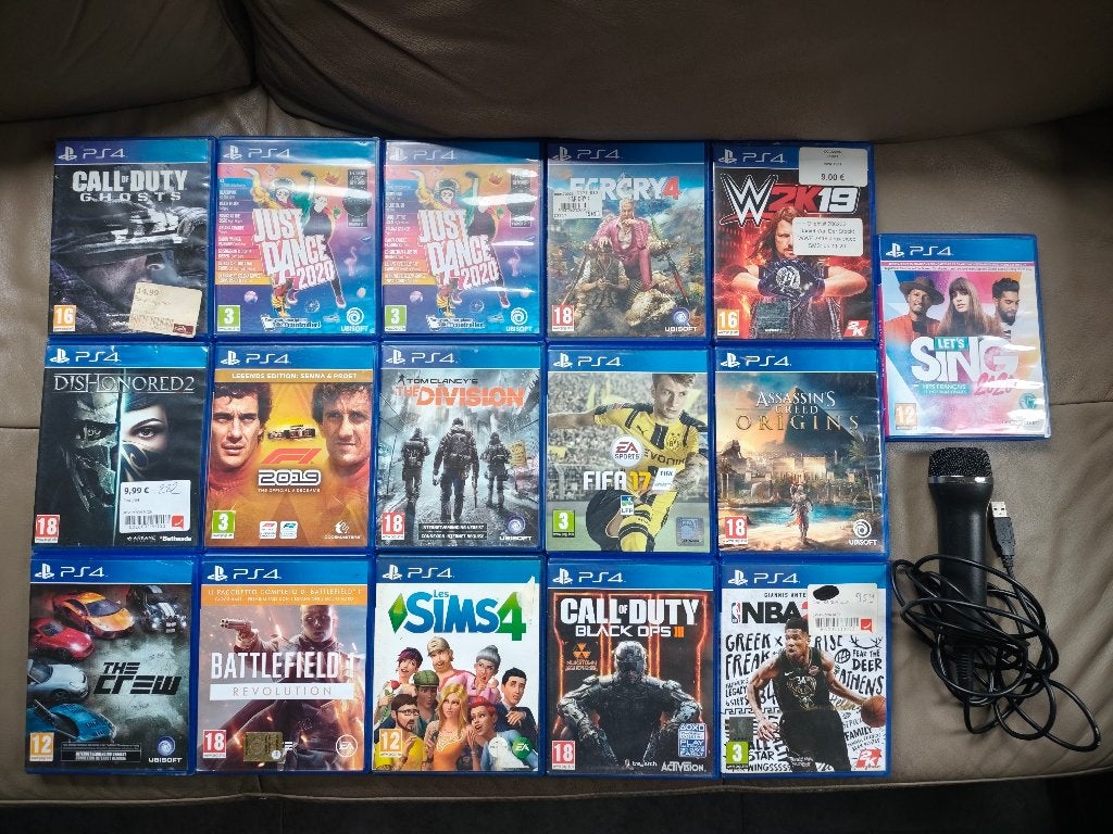 Lot 16 jeux PS4 + micro, Consoles de jeu & Jeux vidéo, Enlèvement ou Envoi