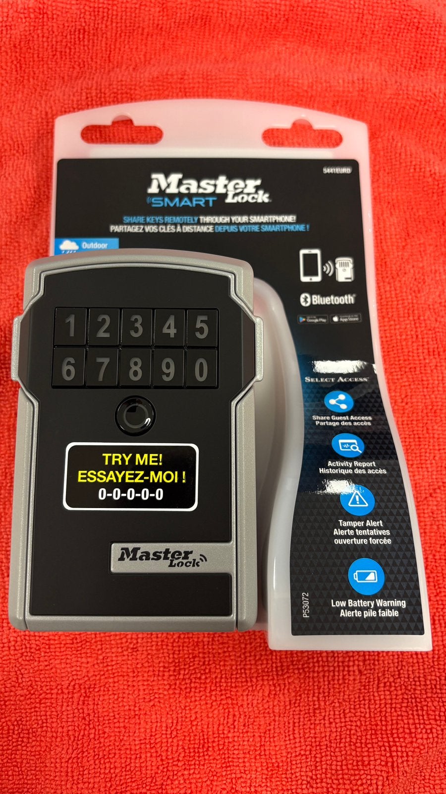 Master Lock  boite a clefs connectée, TV, Hi-fi & Vidéo, Batteries, Enlèvement ou Envoi, Comme neuf