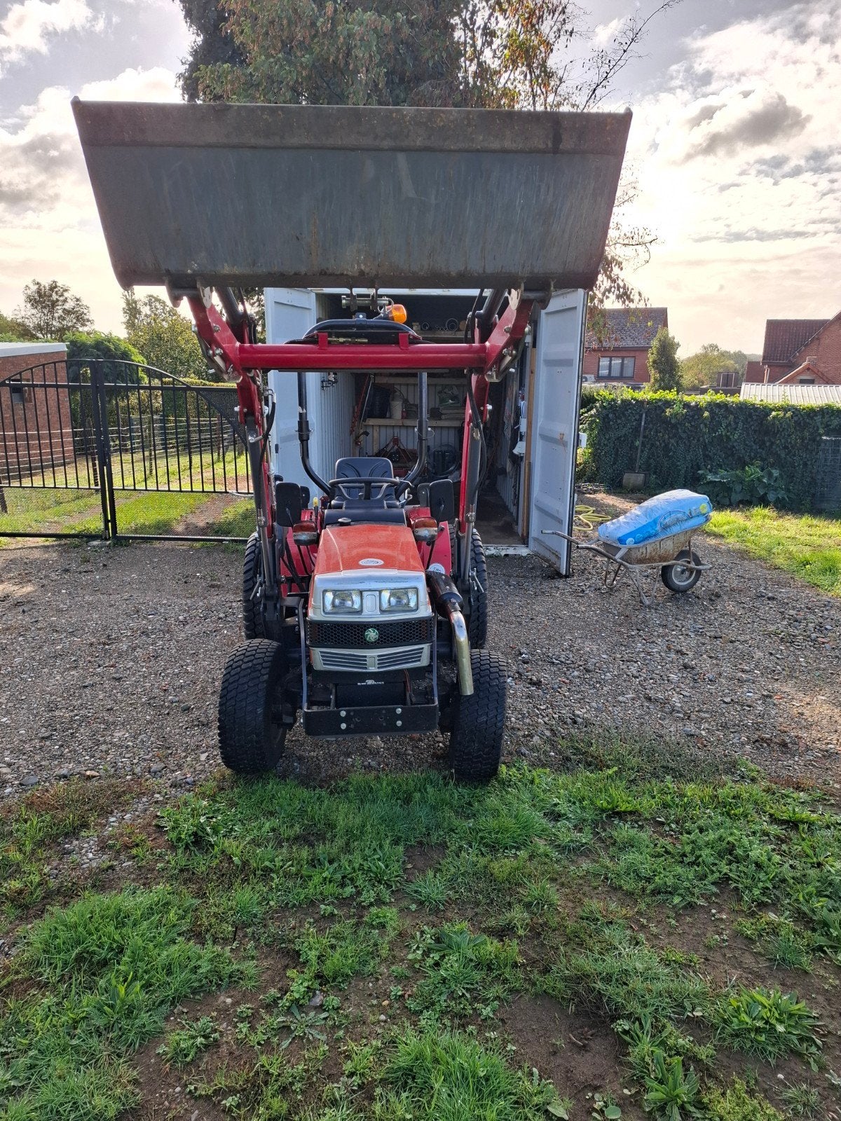 minitractor fieldtrac met frontlader, Ophalen, Gebruikt