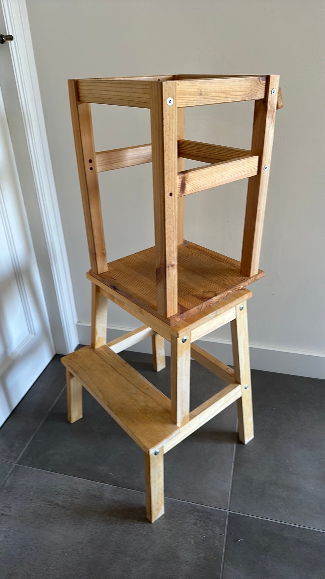 Houten leertoren ikea, Ophalen, Zo goed als nieuw