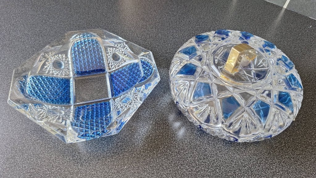 Kristallen asbak (set), Antiek en Kunst, Ophalen