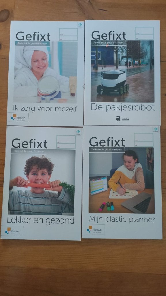 Pakket van 8 boekjes Gefixt : techniek in de B-stroom, Livres, Livres scolaires, Envoi, Neuf, Primaire, Autres matières