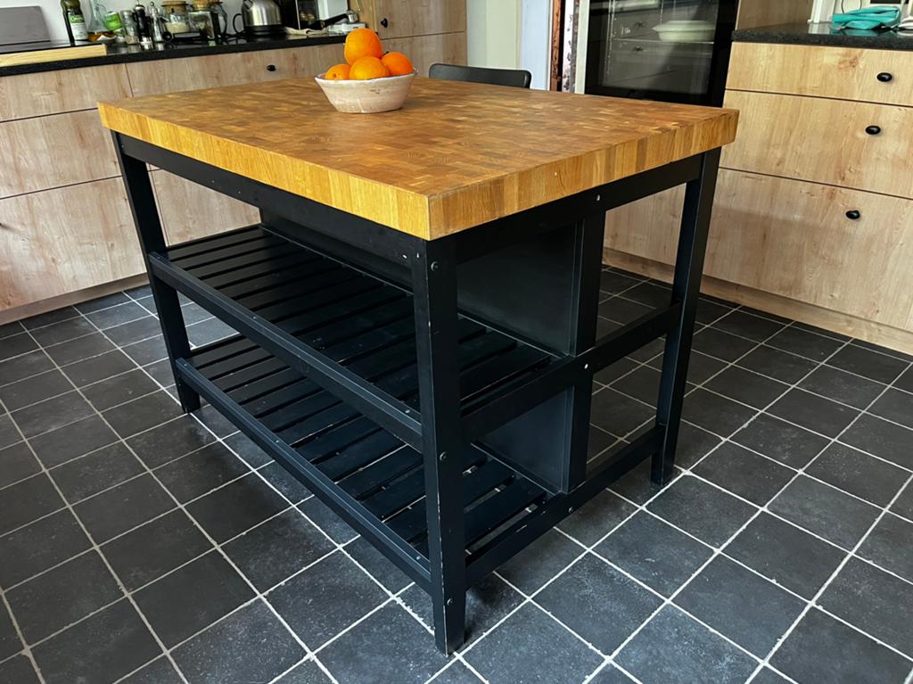 Keukeneiland Vadholma met bovenstuk, Huis en Inrichting, Ophalen, Gebruikt, 75 cm of meer, 50 tot 100 cm