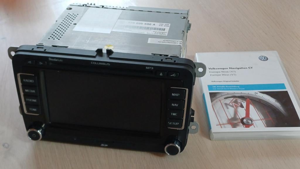 Skoda Columbus radio, zelfde als de VW RNS510, Auto diversen, Autoradio's, Zo goed als nieuw, Ophalen of Verzenden
