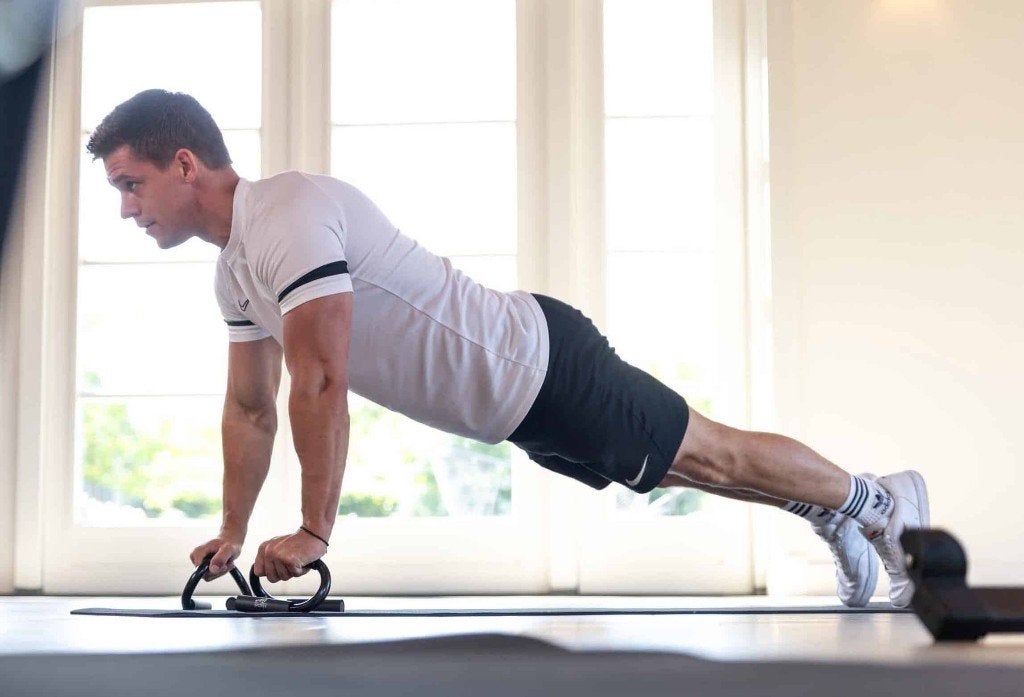 ensemble de poignées Push-up, supports Push-up, Sports & Fitness, Équipement de fitness, Enlèvement ou Envoi, Comme neuf, Bras
