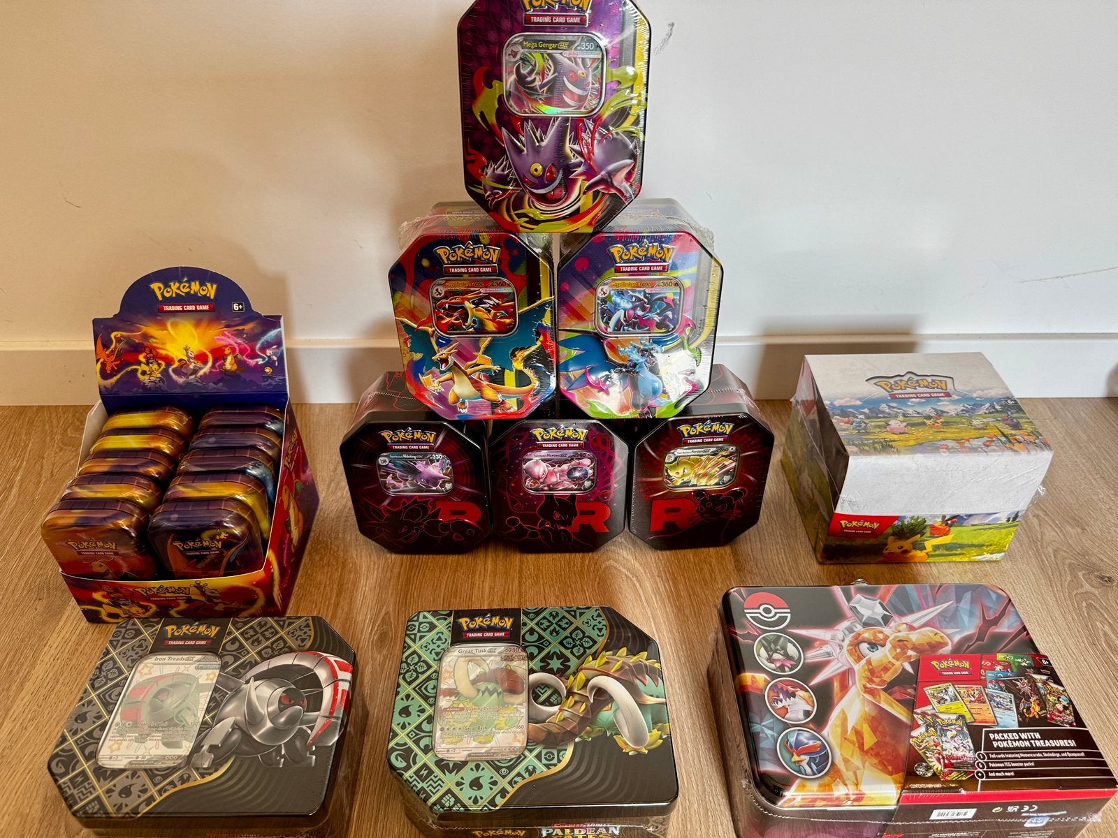 Pokémon Sealed Tin & Mini Tin Collectie, Ophalen of Verzenden, Nieuw, Booster, Foil