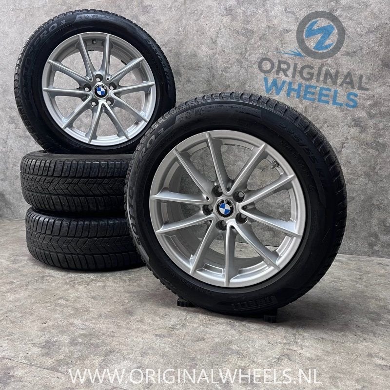 17 inch originele velgen + winterbanden BMW 5 serie G30 G31, Autos : Pièces & Accessoires, Pneus et Jantes, Pneus hiver, -, 17 pouces