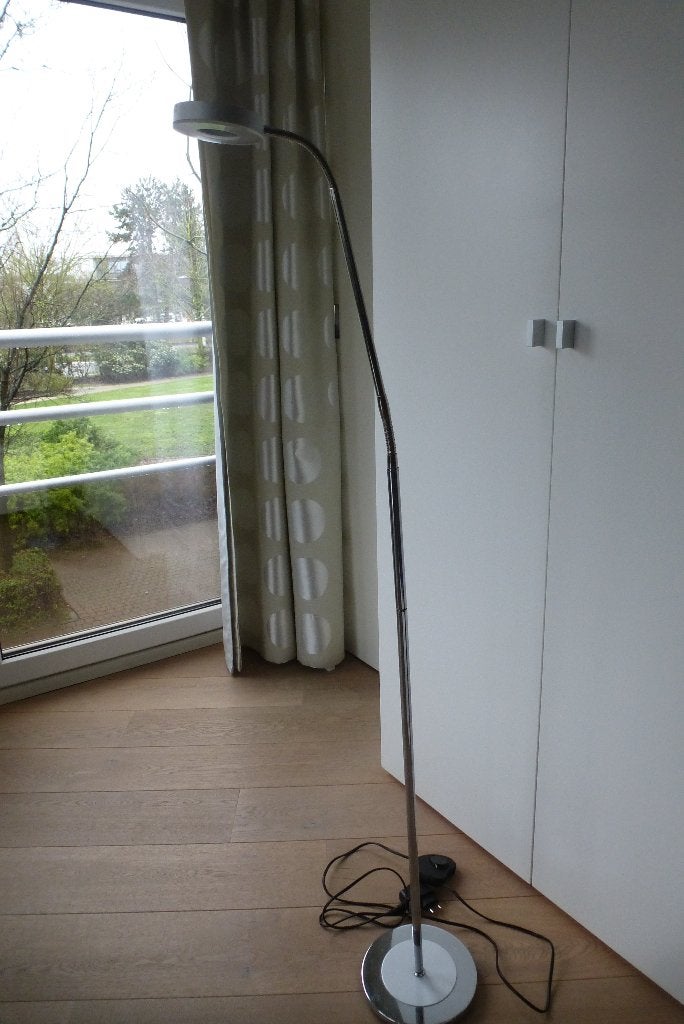 Led staanlamp, Huis en Inrichting, Ophalen, 100 tot 150 cm, Design, Zo goed als nieuw