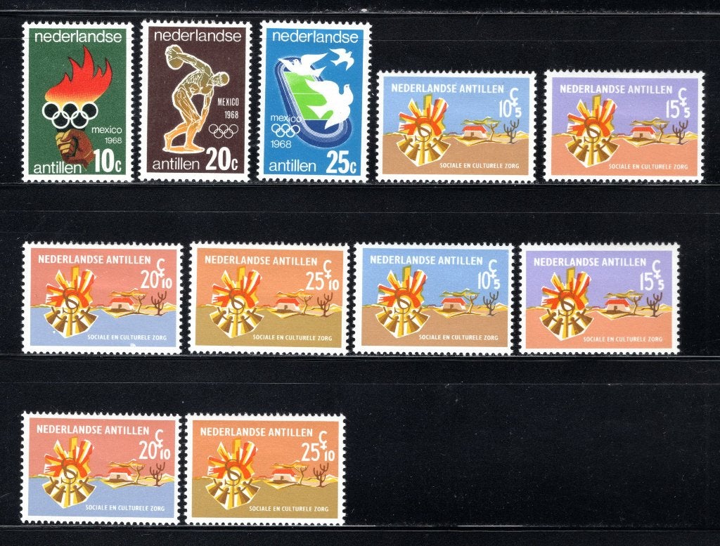 NL. ANTILLES Lot 1968 MH/MNH, Timbres & Monnaies, Timbres | Antilles néerlandaises, Envoi, Non oblitéré