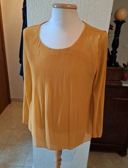 LolaLiza okergele blouse xl, Taille 42/44 (L), Lola & Liza, Comme neuf, Jaune