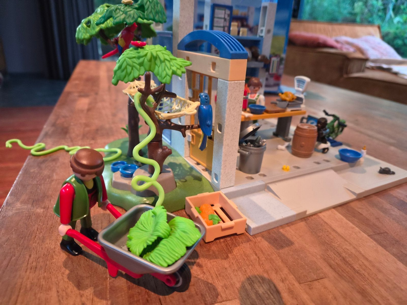playmobil 4461 Diervoederstation / Verzorgingspaviljoen, Ophalen