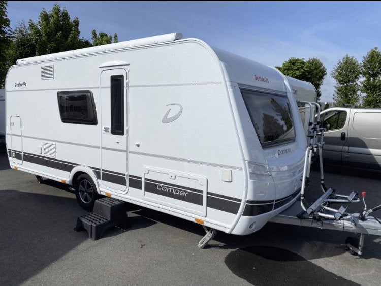 Dethleffs Camper 500 QSK – 4-6Pers, Airco, Mover, Standaardzit, Particulier, Luifel, Dethleffs