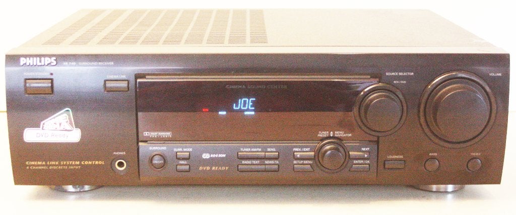 Philips FR 740 Surround Versterker Receiver / 300 Watts, Philips, Tuner of Radio, Zo goed als nieuw, Losse componenten