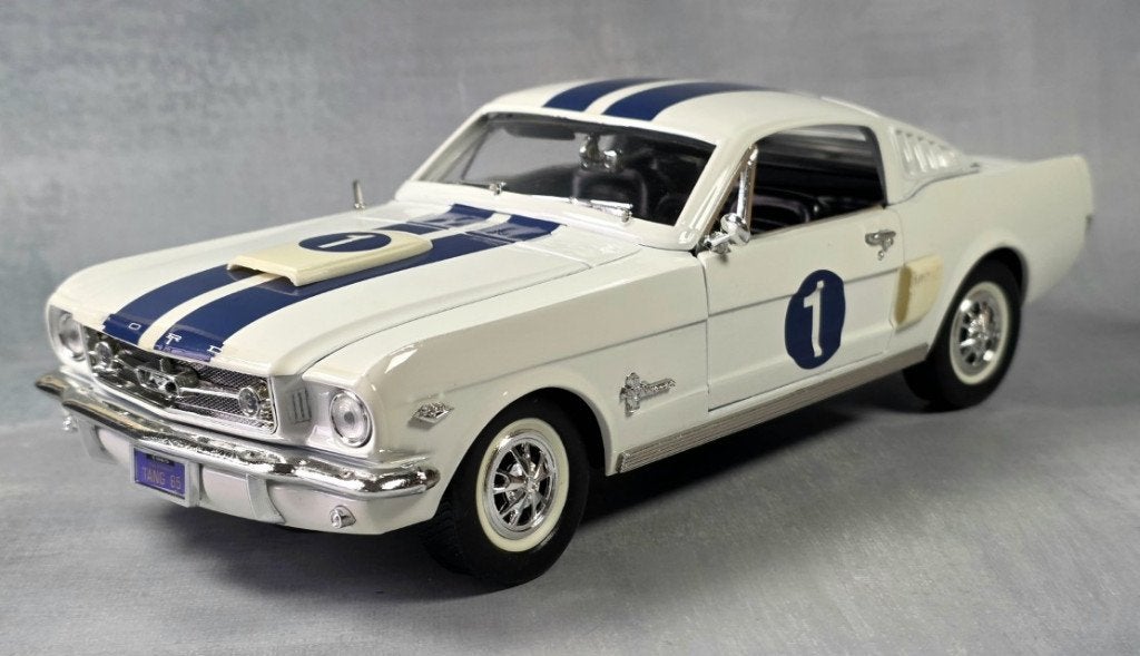 Mira 1/18 - Ford Mustang 350GT fastback de 1965 #1, Enlèvement ou Envoi, Comme neuf, Voiture, Autres marques
