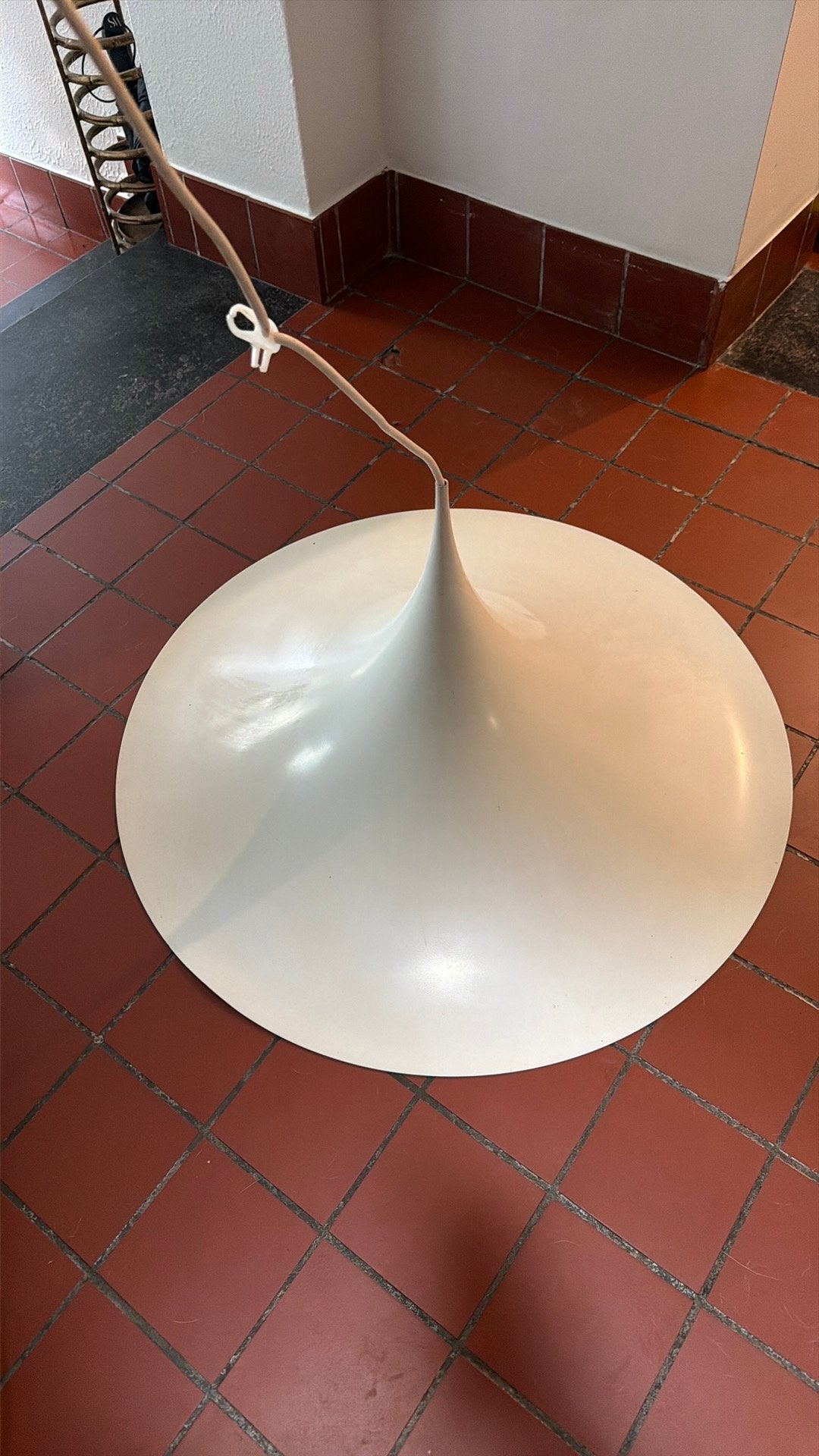 Tullip lamp vintage jaren 60-70, Vintage retro jaren 60/70, Enlèvement ou Envoi, Métal, E27 (grand)