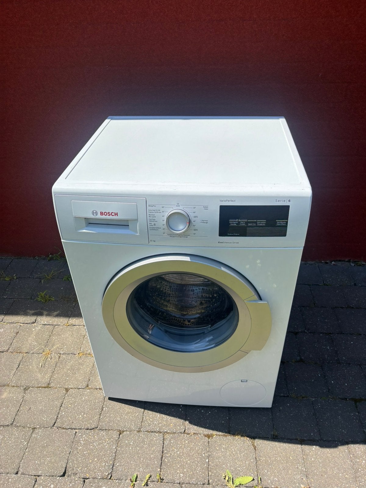 Bosch wasmachine 8kg, Ophalen, Refurbished, 1200 tot 1600 toeren, Voorlader