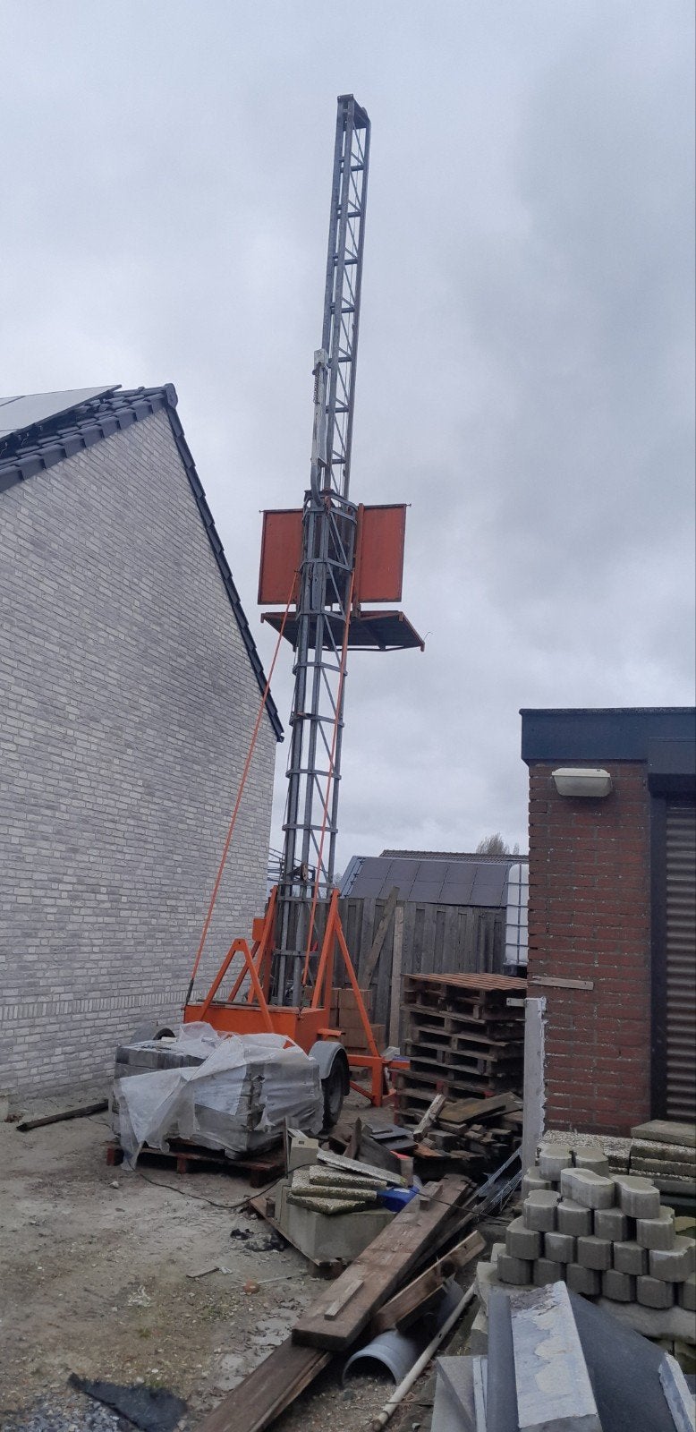 bouwlift 220v, Ophalen, Bouwlift